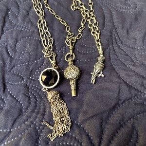 Chloe + Isabel Adjustable Layering Necklaces with 3 Charms